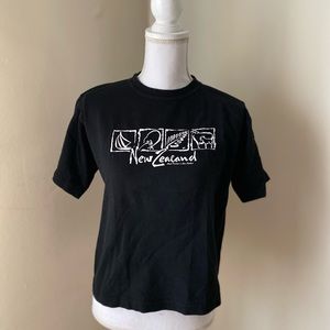 New Zealand cotton tee hand printed in New Zealand